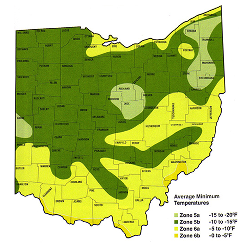 Ohio Zone Map